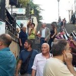 Nelle foto, il team di "iocisto", e alcuni momenti della festa a piazza Fuga (quartiere Vomero) con Claudia Migliore (canotta verde)\ ilmondodisuk.com