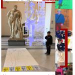 La locandina del progetto e alcuni momenti del laboratorio