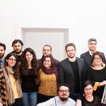 Nella foto di Cosimo Di Giacomo, lo staff di Racna Magazine nella sala Biblioteca del Madre (I piano) per presentare la rivista di arte contemporanea.\ ilmondodisuk.com