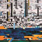 Nelle foto, alcuni lavori in mostra a Villa di Donato: in alto un'opera di Carla Viparelli, al centro, quella di Nicola Torcoli\ilmondodisuk.com