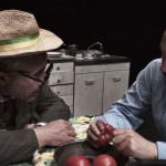 Foto di scena, Spiro Scimone e Francesco Sframeli in "Nunzio"\ilmondodisuk.com