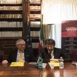 Nella foto da sinistra, Luca De Fusco, Filippo Patroni Griffi, Dario Franceschini, Massimo Osanna durante la conferenza di presentazione della rassegna\ ilmondodisuk.com
