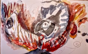 Ritratto d’autore/San Gennaro, Vesuvio, cornetti (apotropaici) e caffè: Alfredo Troise dipinge la sua lava colorata che si nutre di tradizione Alfredo Troise| ilmondodisuk.com