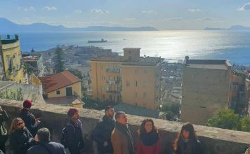 Uno scatto dal tour promosso dall'associazione Econote lungo la via Pedamentina. Febbraio 2020.