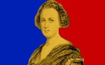 Una raffigurazione di Eleonora Pimentel Fonseca nei colori della Repubblica napoletana del 1799