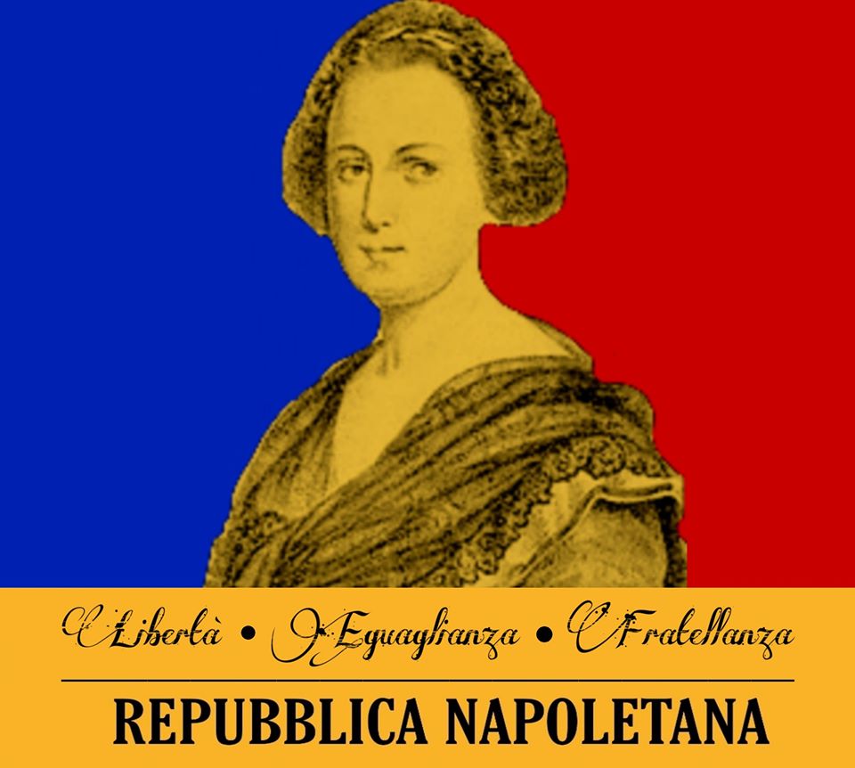 Una raffigurazione di Eleonora Pimentel Fonseca nei colori della Repubblica napoletana del 1799