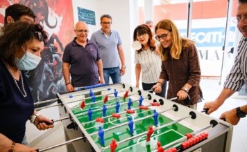 Mann/Uno spazio benessere al Museo: così i dipendenti possono essere felici giocando a biliardino