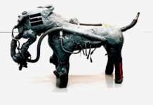 Spazio perlearti/ Lucio Ddt art e Nikla CaveCanem: la scultura come provocazione