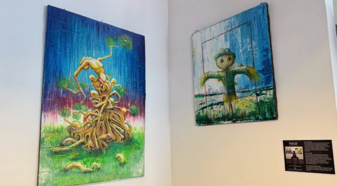 Fuorigrotta/ Macellegria dedica una parete d’artista a Maudi che dialoga con l’universo