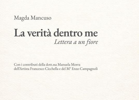 Istituto di cultura meridionale/ “La verità dentro me” : Magda Mancuso attraversa il dolore della perdita in un racconto intimo e profondo