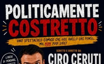 San Giorgio a Cremano/ Villa Vannucchi: Ciro Ceruti è “Politicamente costretto” in una nuova sfida teatrale